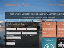 Tablet Screenshot of coulsdon.taxitravel.co